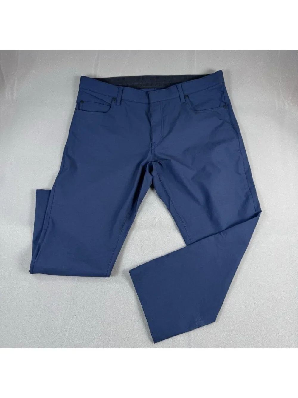Nike Dri-FIT Pants Mens Size 36 Blue Golf Slim Fit Stretch Lightweight